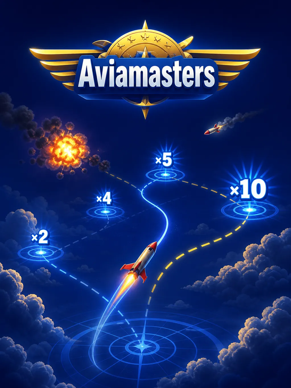 Aviamasters strategy chart showing cashout multiplier target x1.5 to x2.5